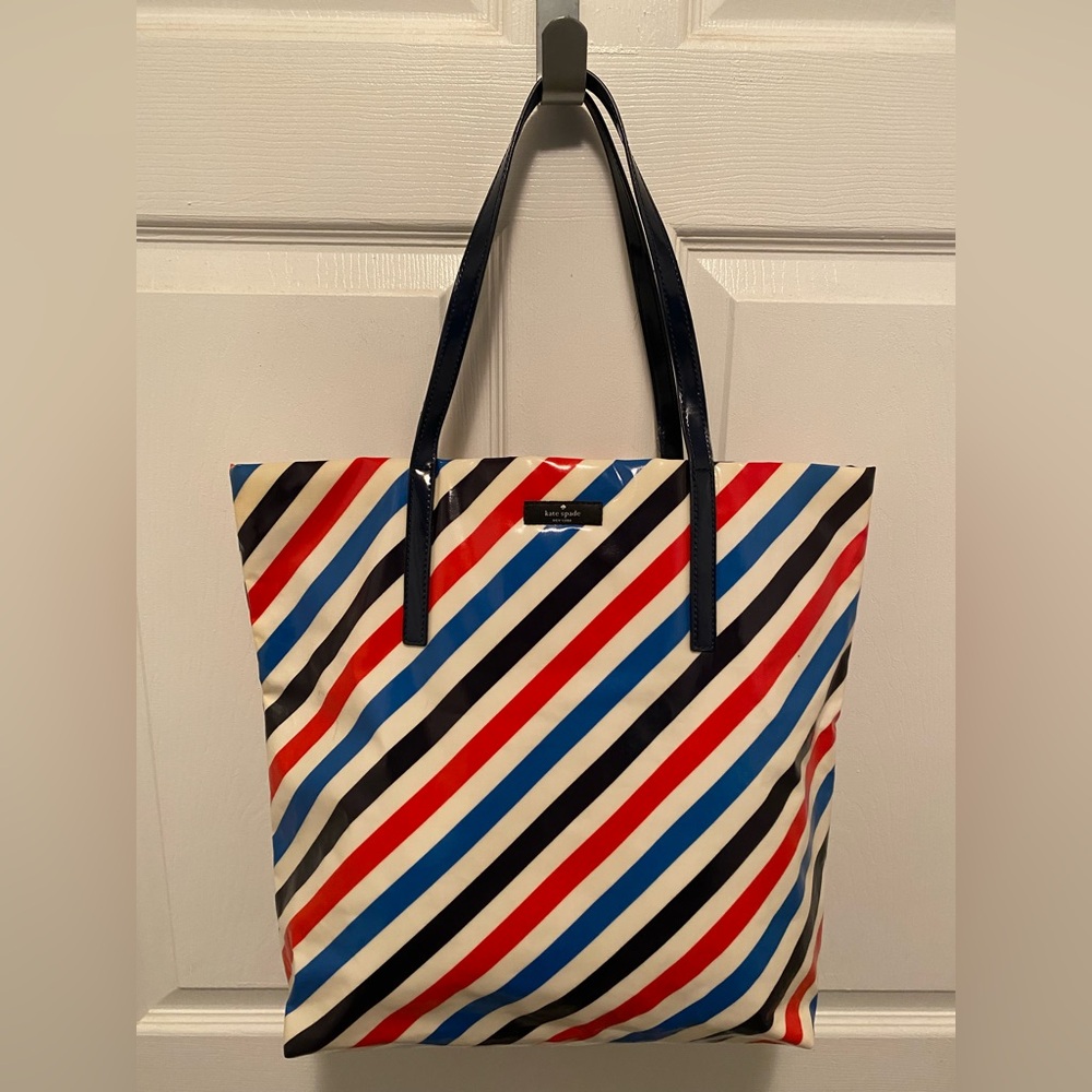 Kate Spade Daycation Bon Shopper Striped Tote Bag